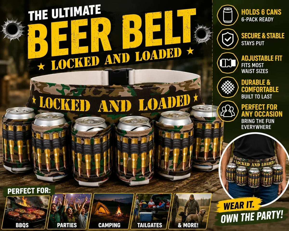 DrinkMate – Adjustable 6-Can Beverage Holster Belt – image 7