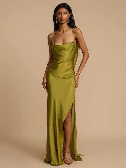 VelvetGrace – Elegant Comfort Slit Maxi Dress – image 8