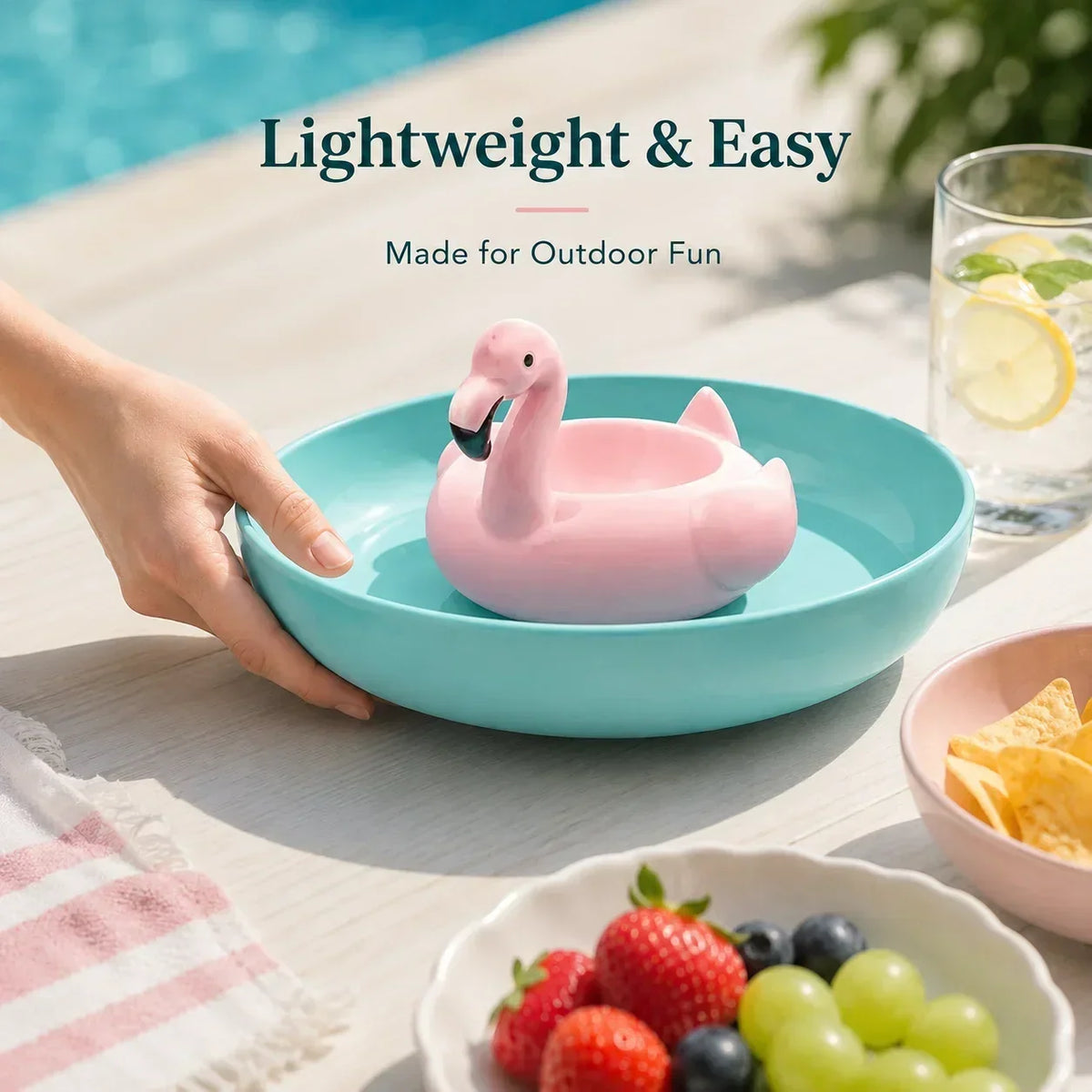 FloatNest – Flamingo Chip & Dip Platter – image 4