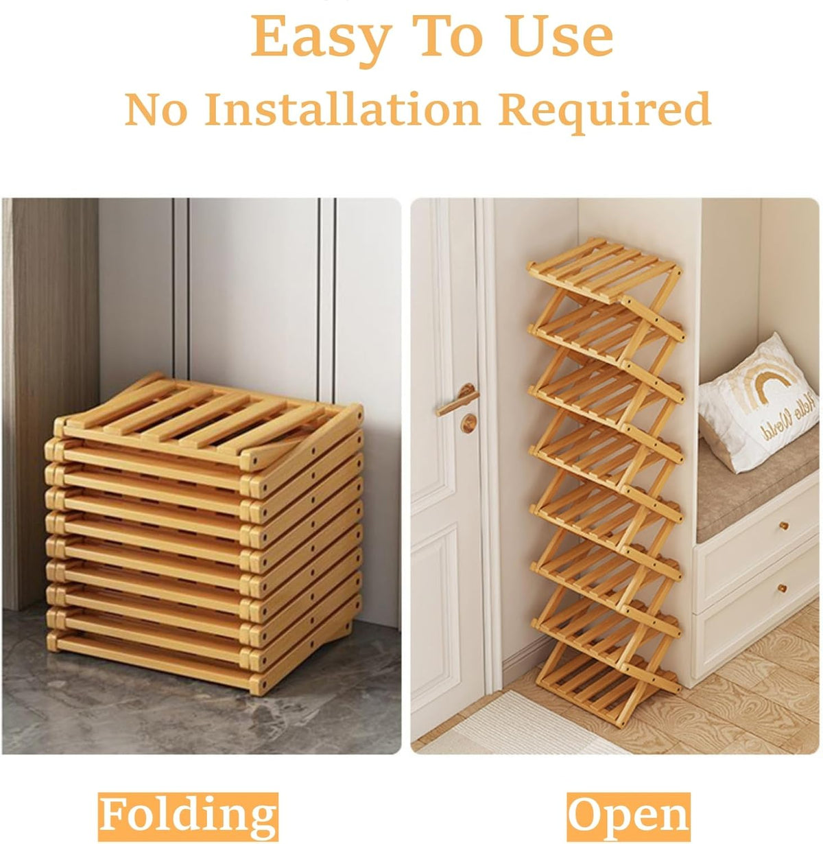 The 9-Tier No-Assembly Bamboo Rack ! – image 8