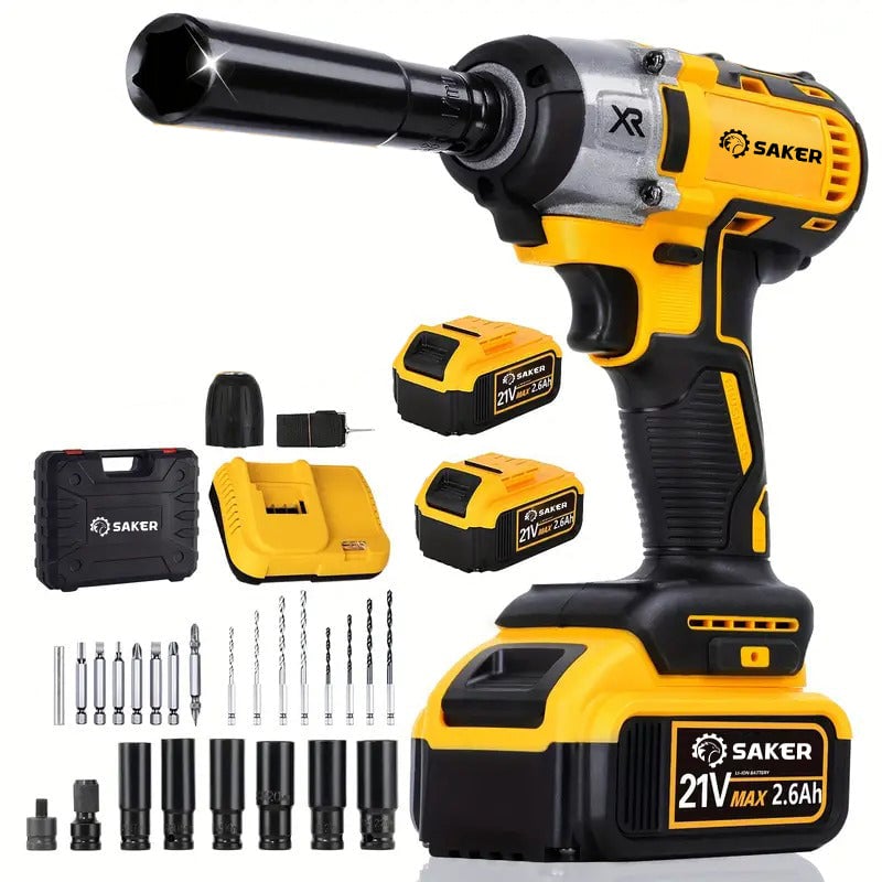 BoltForce – Brushless Impact Driver Kit – Cordless Impact Wrench + 2 × Batteries (1 set)