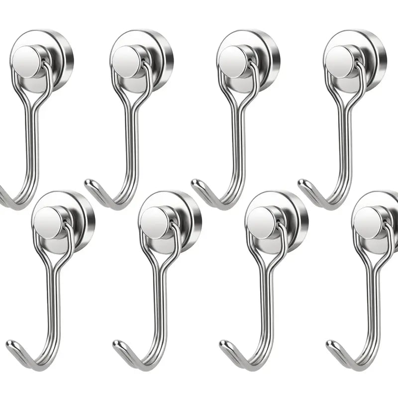 MagnaHook - Heavy Duty Swivel Hooks – 8 pcs
