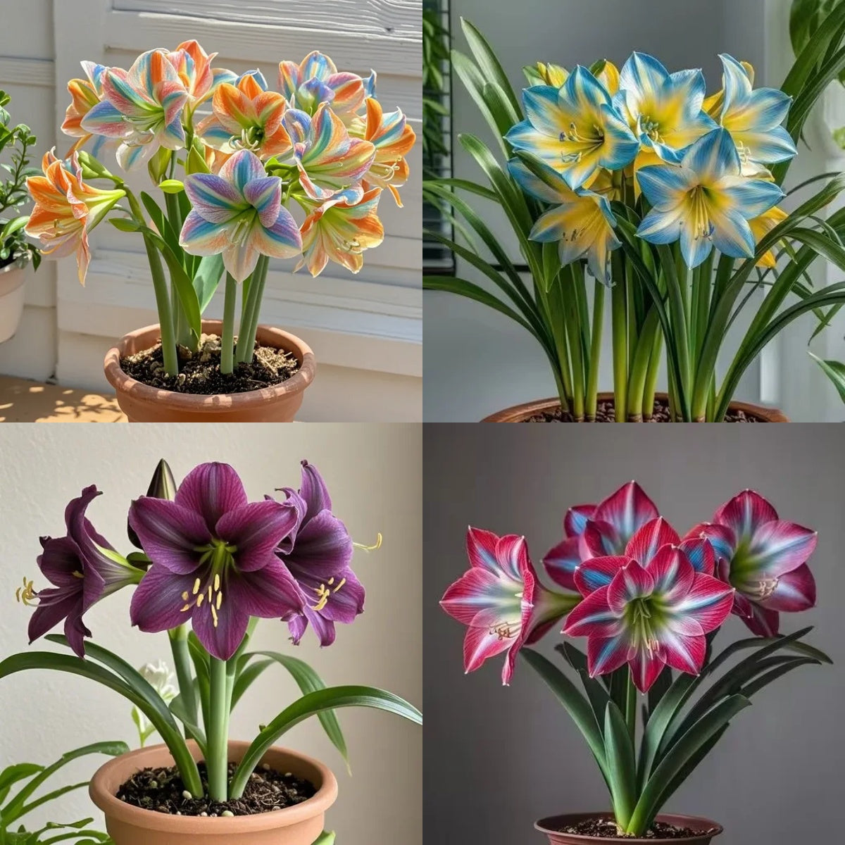 FloraCrown – Luxury Flower Bulbs – Rainbow colors / Mixed (most popular) 6pcs