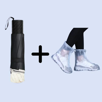 CloudDefender – Large Coverage Umbrella – Blue / Buy 1+ shoe covers (Code M)