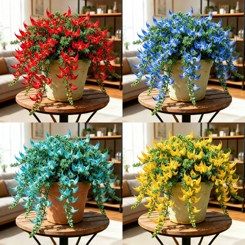 ParrotBloom – Rare Parrot Beak Spider Plant – Random color * 6（️Free Shipping） / 2 Bulbs-Small flower pot