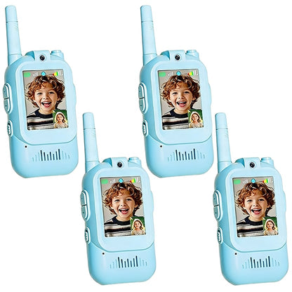 FunConnect – Kids Video Walkie Talkie – 2 Pairs (Blue*4)