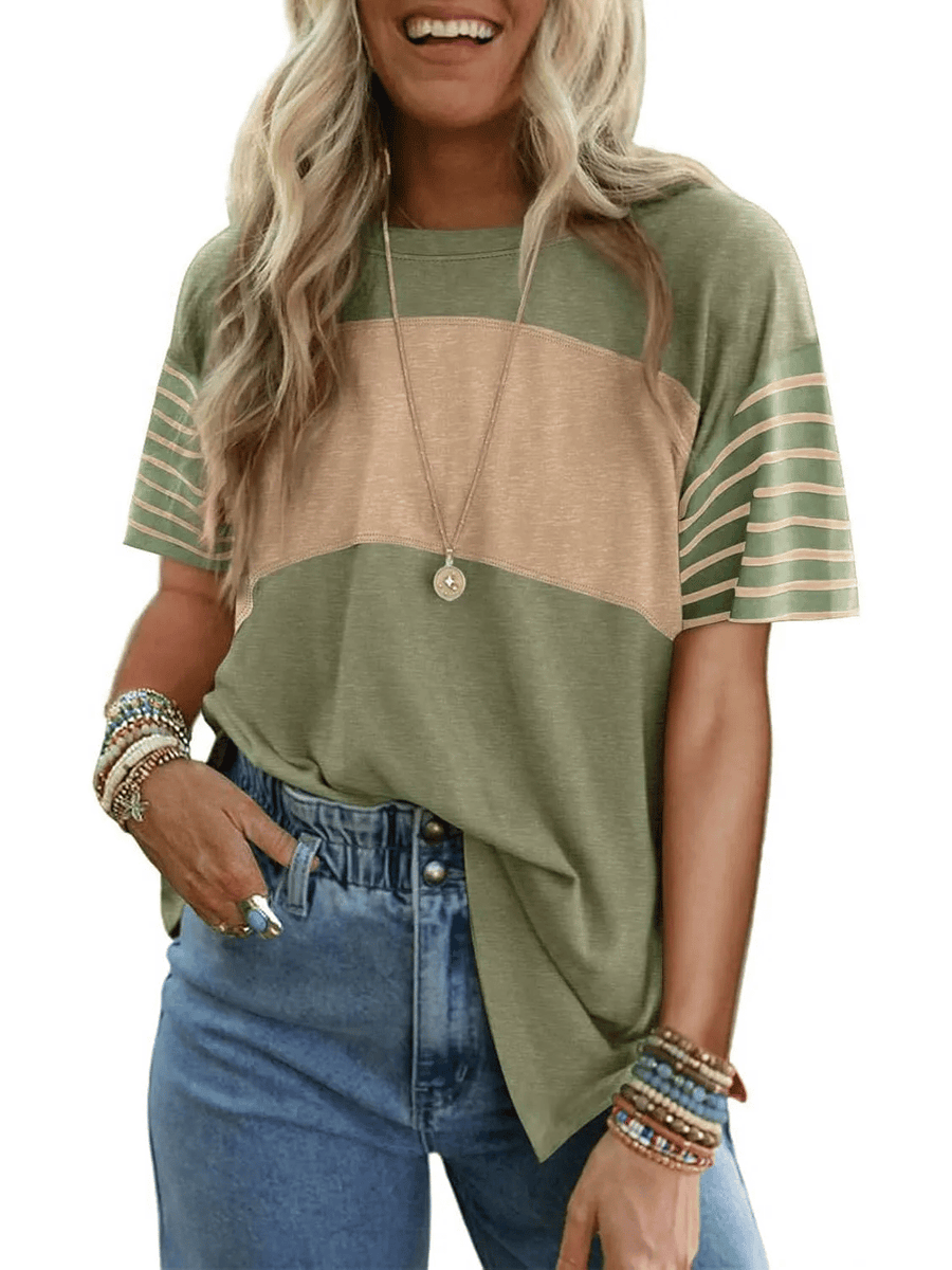 ModaBlend – Relaxed Tunic Shirt – Green / S