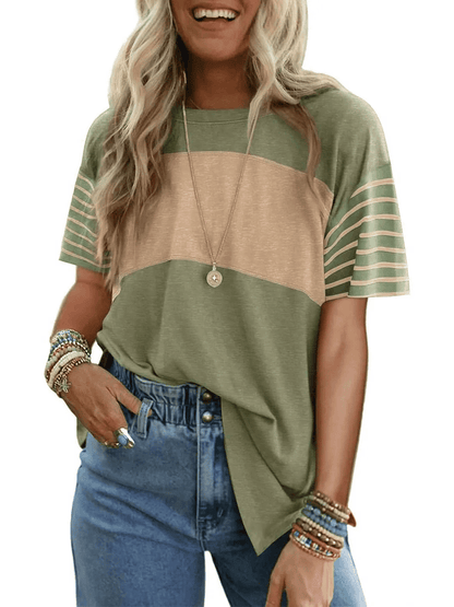 ModaBlend – Relaxed Tunic Shirt – Green / S