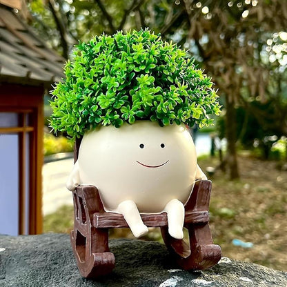 ArtSeat – Unique Chair-Shaped Resin Planter Vase – image 9