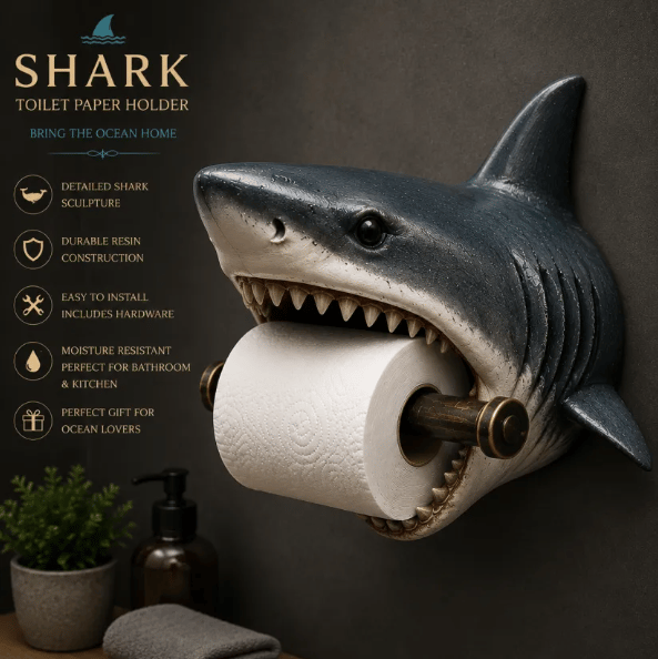 Ocean Guardians – Toilet Paper Holder Series – Shark