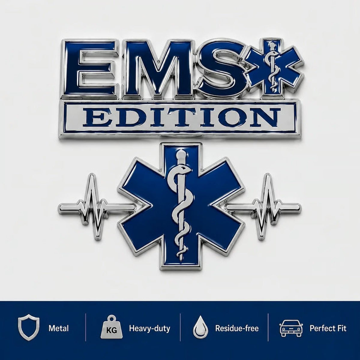 RapidResponse – EMS Metal Vehicle Badge – BUY 1 Emblem