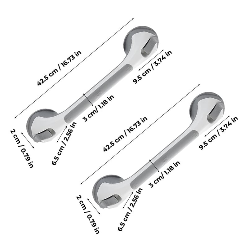 SecureBath – Non-Slip Suction Grip Handle – 2 pcs
