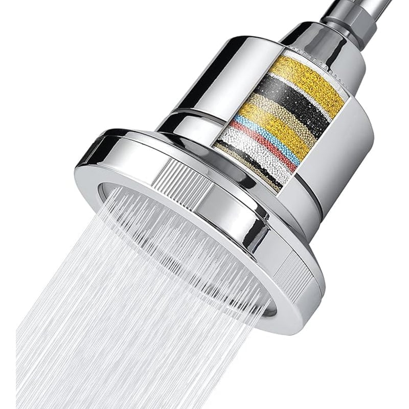 AquaFlow – Stainless Steel High‑Pressure Shower Head – Silver