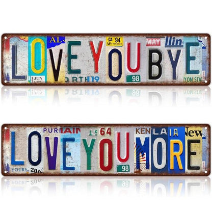 DecoTin – Vintage Metal Wall Artwork – A+B