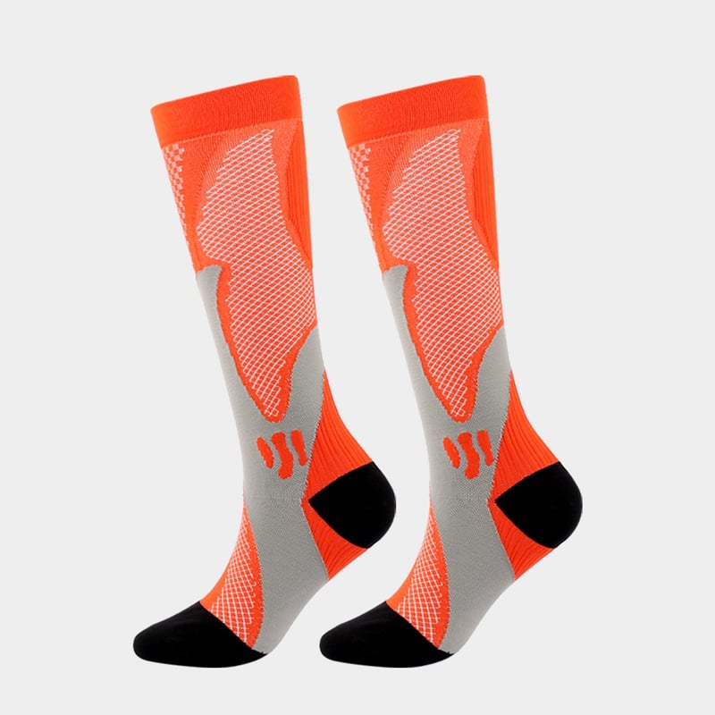FlexiRelief – High-Grade Compression Support Socks – Orange / S/M