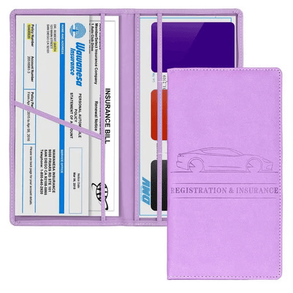 RoadGuard – Car Document Holder Organizer Case – Purple