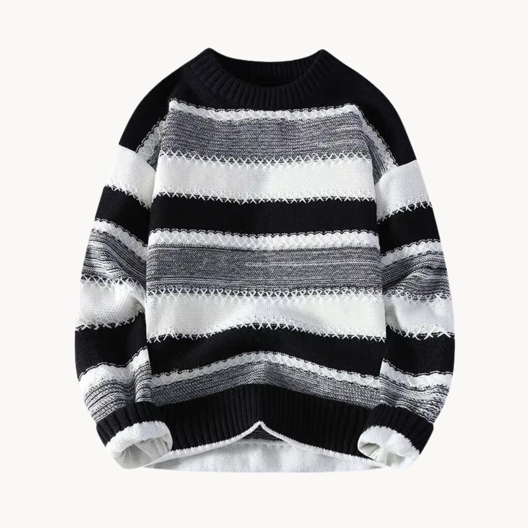 Ellis Crew Neck Sweater – Black / XS
