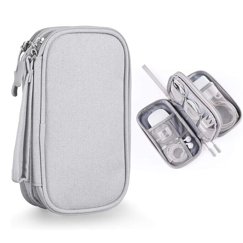 TechVault - Travel Cable Organizer Pouch – Gray
