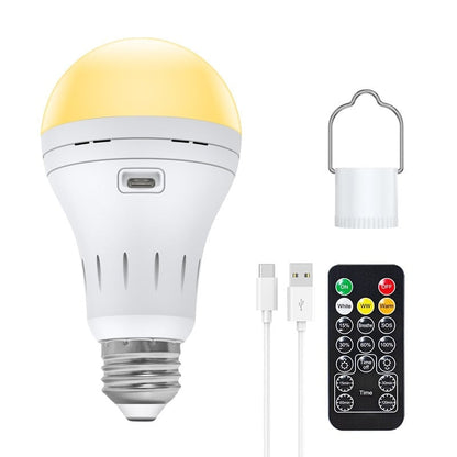 BrightEase – Rechargeable LED Bulb with Remote Control – 1 PC