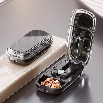 TrimTab | Compact Travel-Friendly Pill Cutter – BLACK