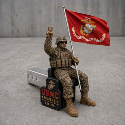 PatriotPulse – USMC Brotherhood Hitch Guard – image 6