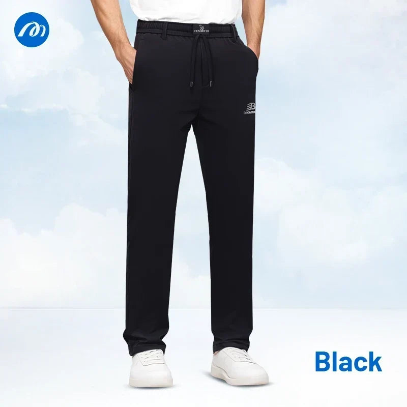 MeshIrons - Men’s Breathable Mesh Panel Casual Pants – Black / 28 / 26
