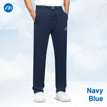 MeshIrons - Men’s Breathable Mesh Panel Casual Pants – Navy Blue / 28 / 26
