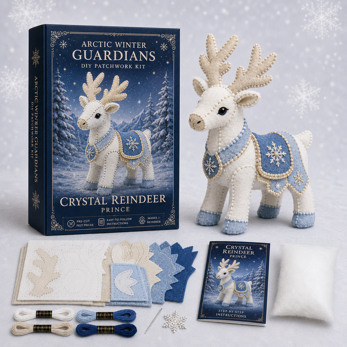 NordicStitch – Winter Fantasy DIY Kit – Crystal Reindeer
