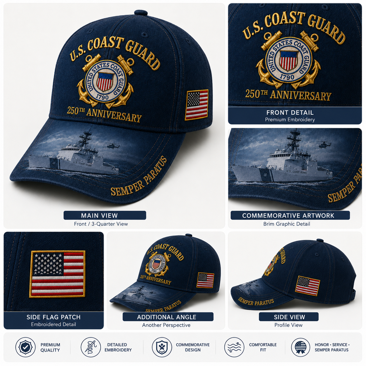 MarinerValor – Patriotic Anniversary Commemorative Cap – image 3