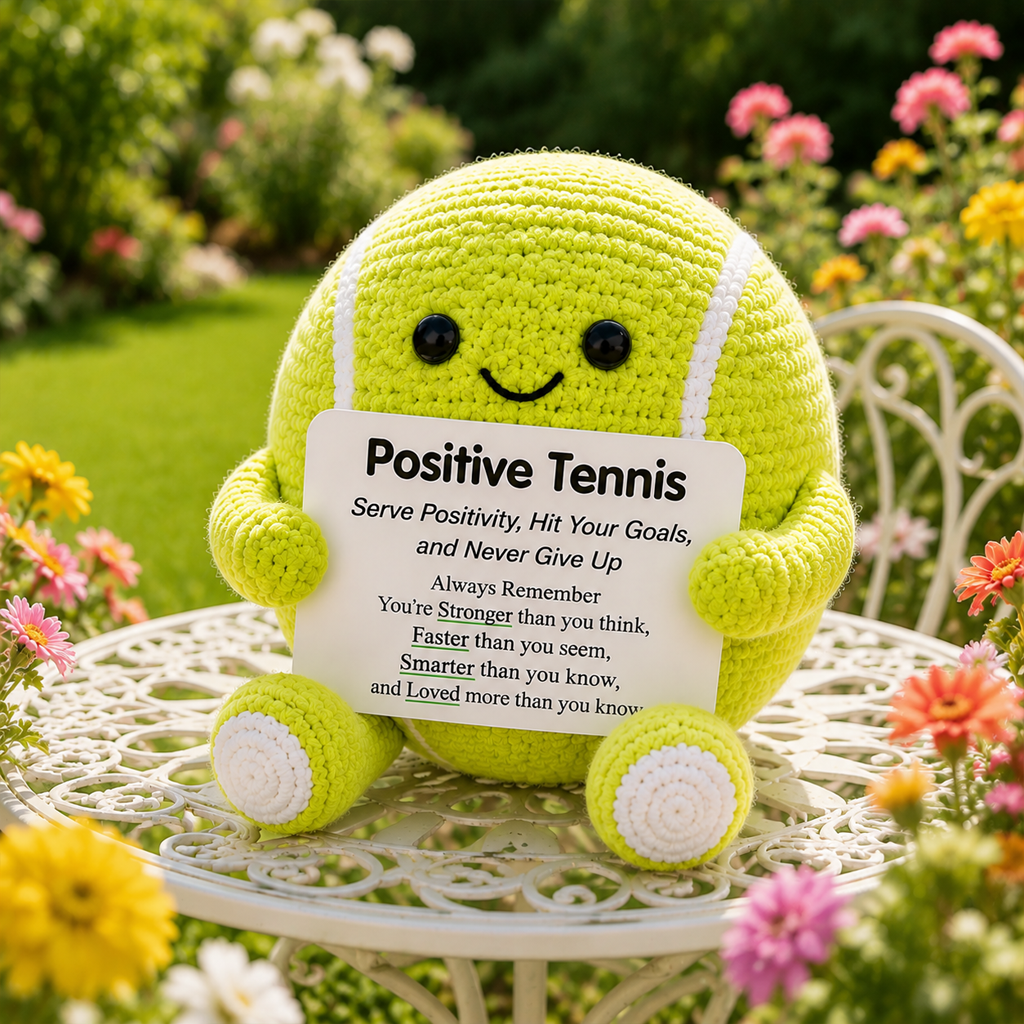 BraveBall – Motivational Softball Plush Buddy – Tennis