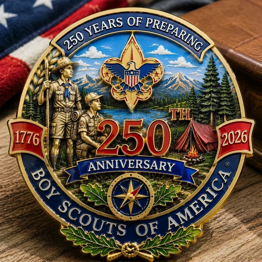 CampfireLegacy – 250th Scout Memorial Pin – BUY 1