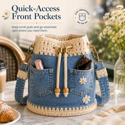 DaisyDenim – Crochet Bucket Bag – image 8