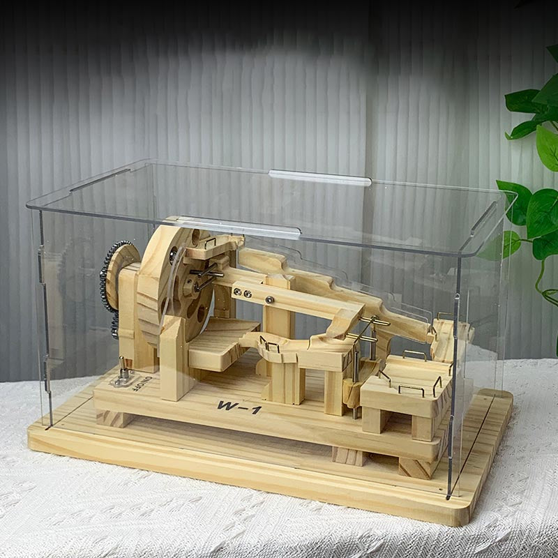 MarbleCraft – Wooden Marble Run Building Block Toy – High-end version + dust box