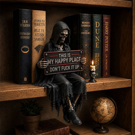 ShelfReaper – "My Happy Place" Gothic Figure – This Is My Happy Place / 4 inches
