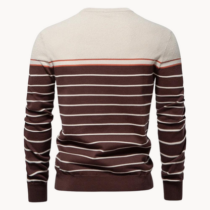 Atlantic Stripe Cotton Sweater – image 6