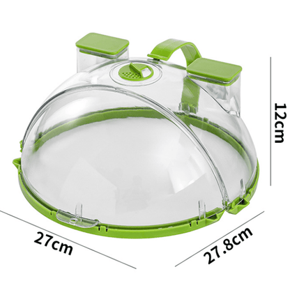 SafeHeat – Microwave Splash-Proof Food Cover – New Release: Water-Injectable Expandable Drainage Version