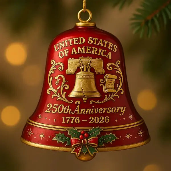 PatriotRing Bell – Heritage Ornament – Red / Buy 1