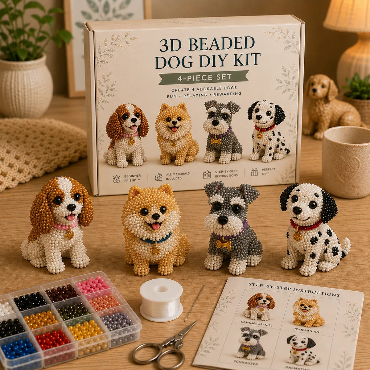 PawCraft – 3D Beaded Pet DIY Kit – Dog Style 3
