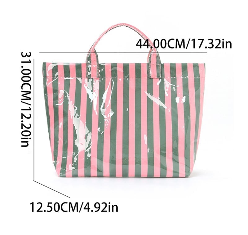 CarryWave – Durable Canvas Striped Tote Bag – image 14