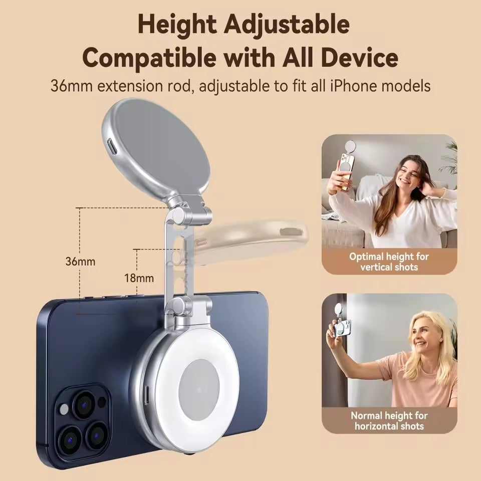 BrightAura – Selfie Light with Mirror – image 2