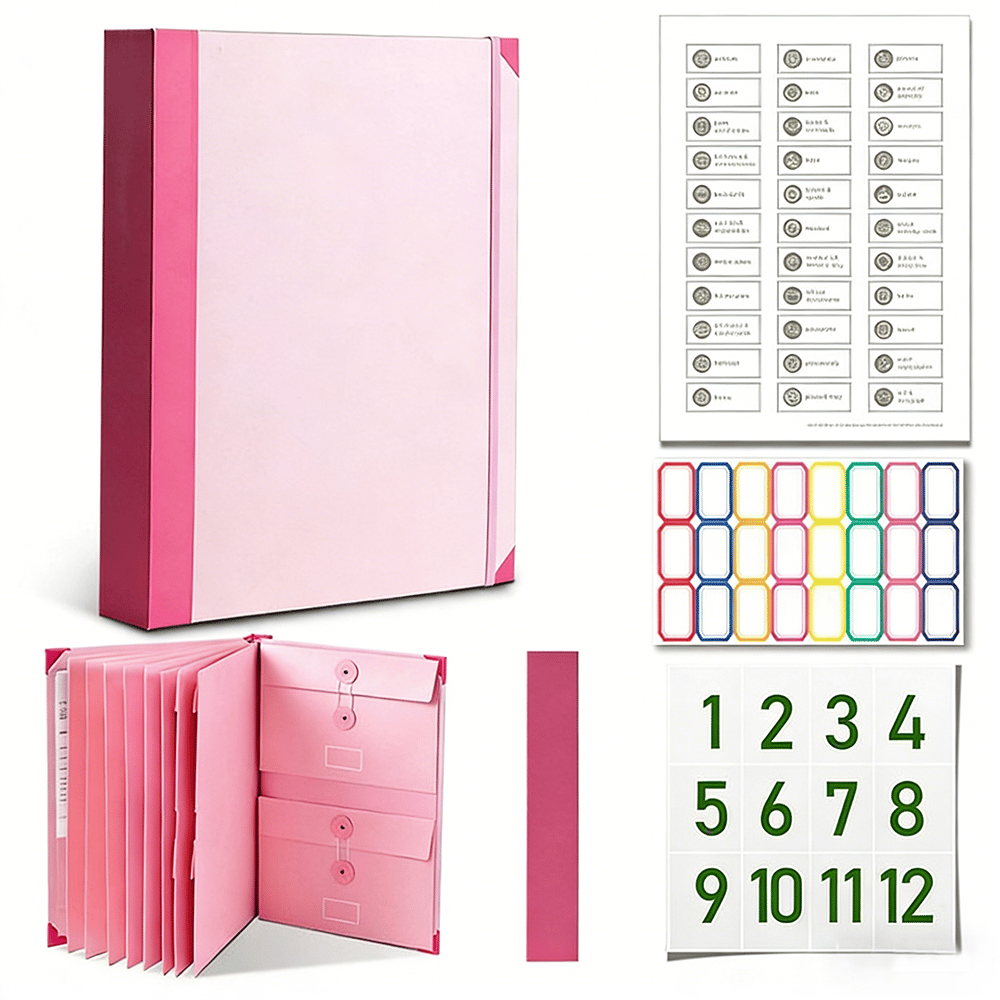 DocuEase – Portable File Organizer – Pink / Buy 1