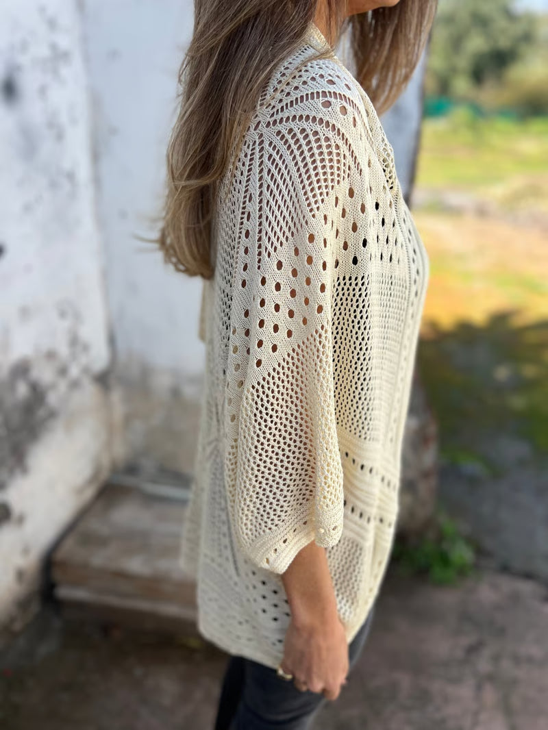 CloudWeave – Hollow Half Sleeve Cardigan – image 13