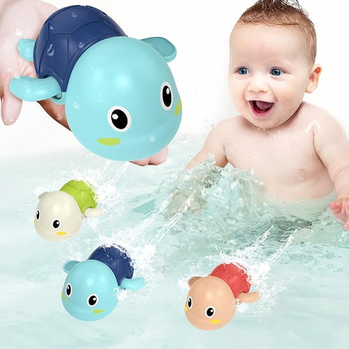 TinyTide - Interactive Turtle Bath Toy Set – 6 pcs