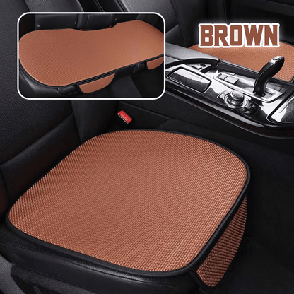 SeatBreeze – Breathable Seat Cover Cool Anti Slip Comfort – Brown / Fullset (2 Front Seats + Full Backseats)