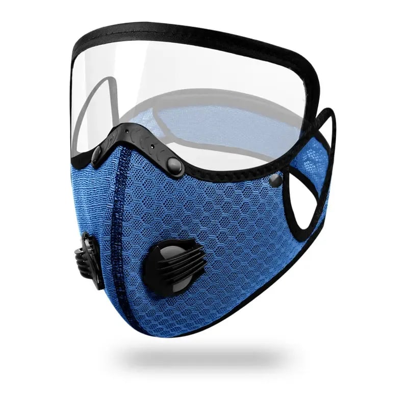 AirGuard – Reusable Carbon Filter Dust Mask – Lake Blue