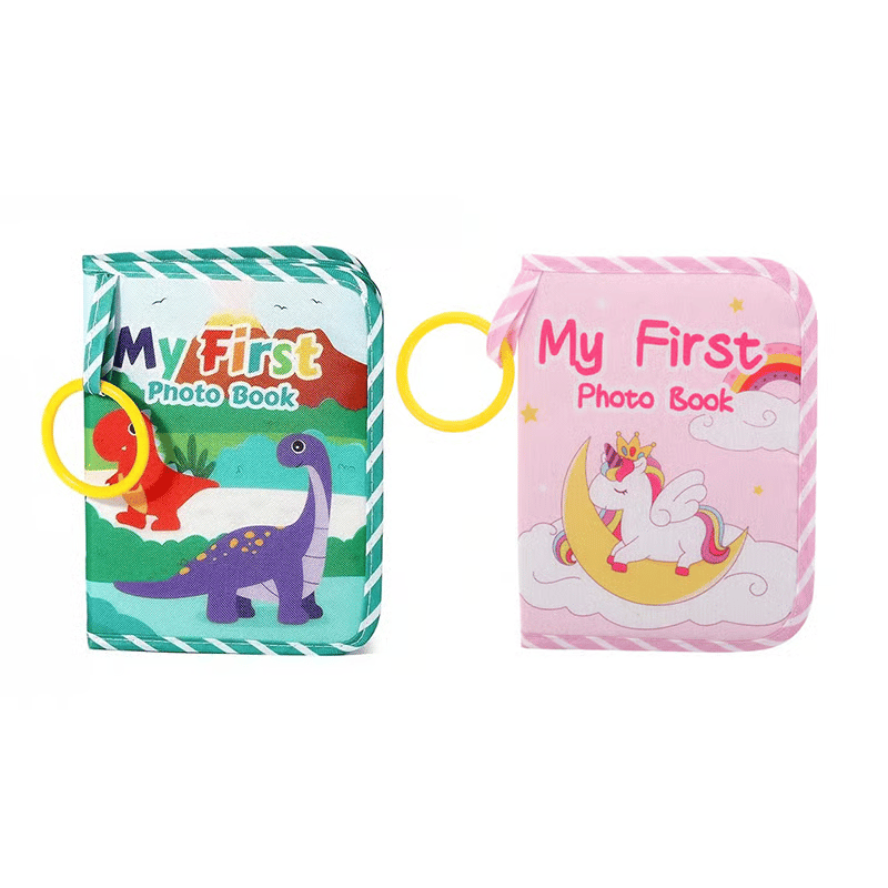 CuddlePages – My First Baby Memory Book with Mirror – Dinosaur+Unicorn