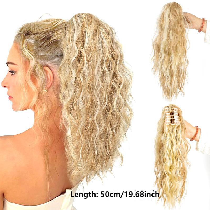 SilkiPony – Natural Hair Ponytail Extension – Blonde 2 short style