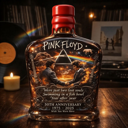 Pink Floyd – “Wish You Were Here” 50th Anniversary Collector’s Whiskey Bottle – Maker's Mark
