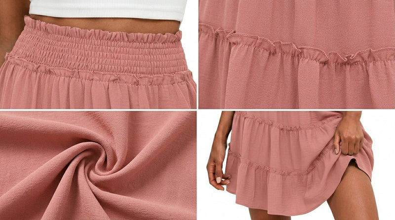 LunaFlair – Tiered Boho Skort – image 7