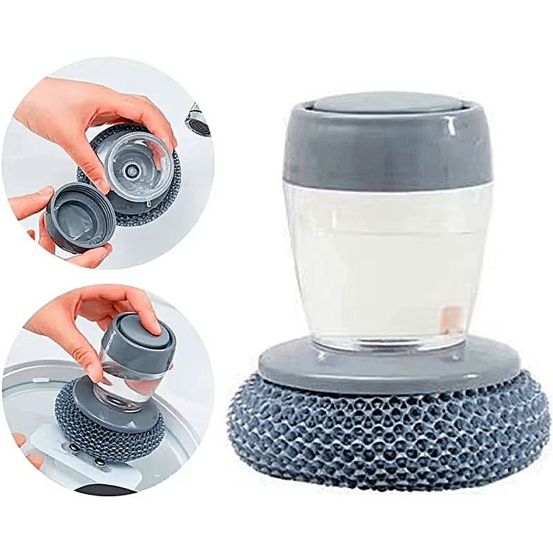 CleanMate - Ergonomic Soap-Release Kitchen Scrubber – 1PC